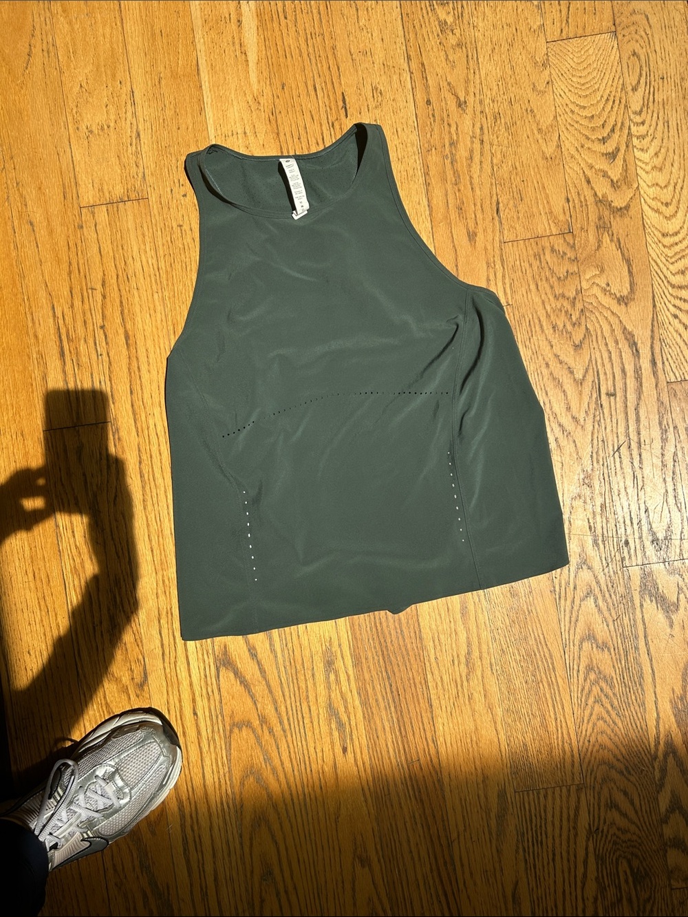 lululemon athletica Dark Green High Neck Workout Tank
